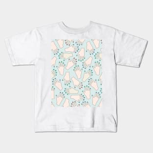 Many Hands Pattern Kids T-Shirt